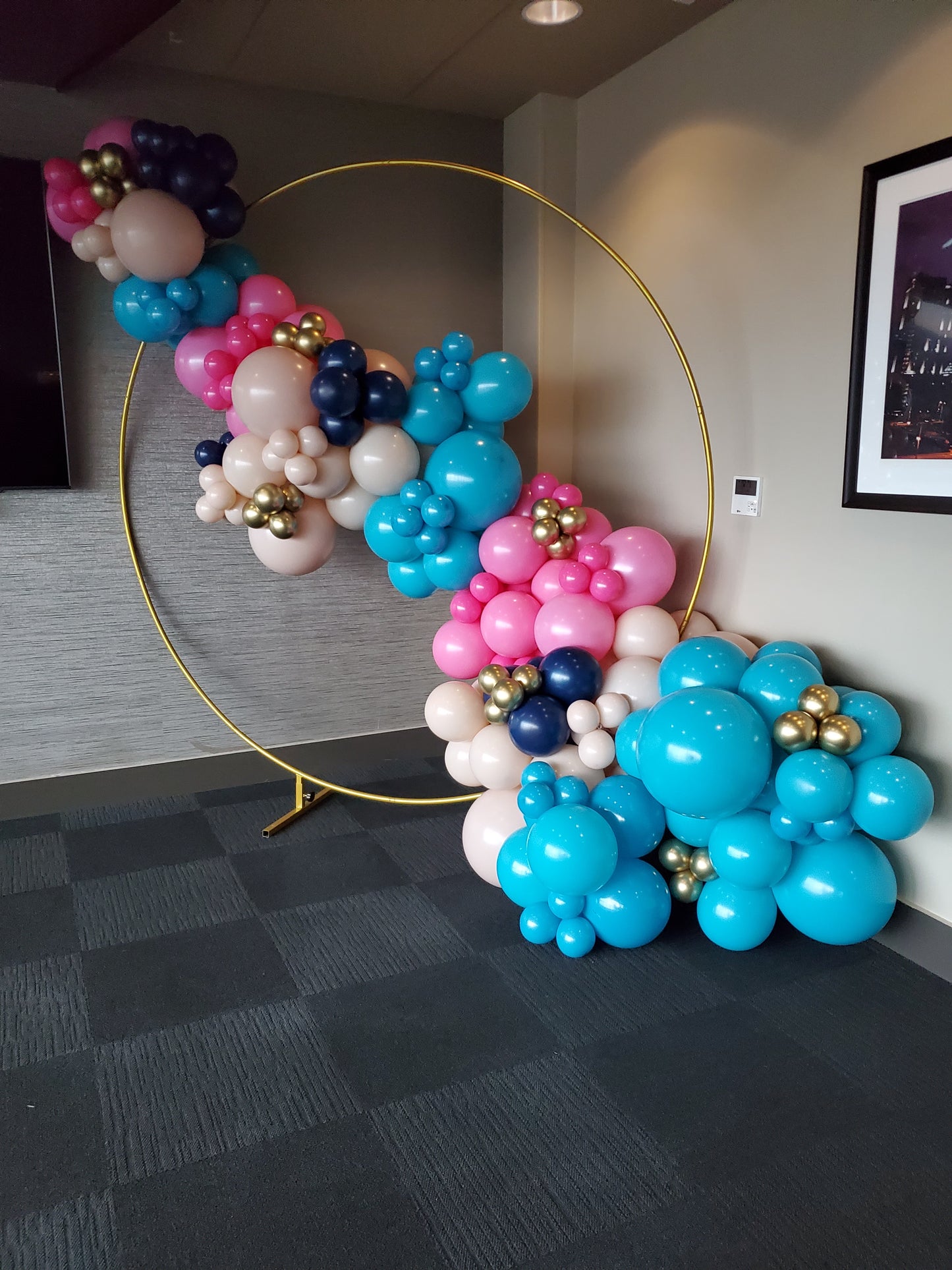 Balloon Garland on Circular Stand